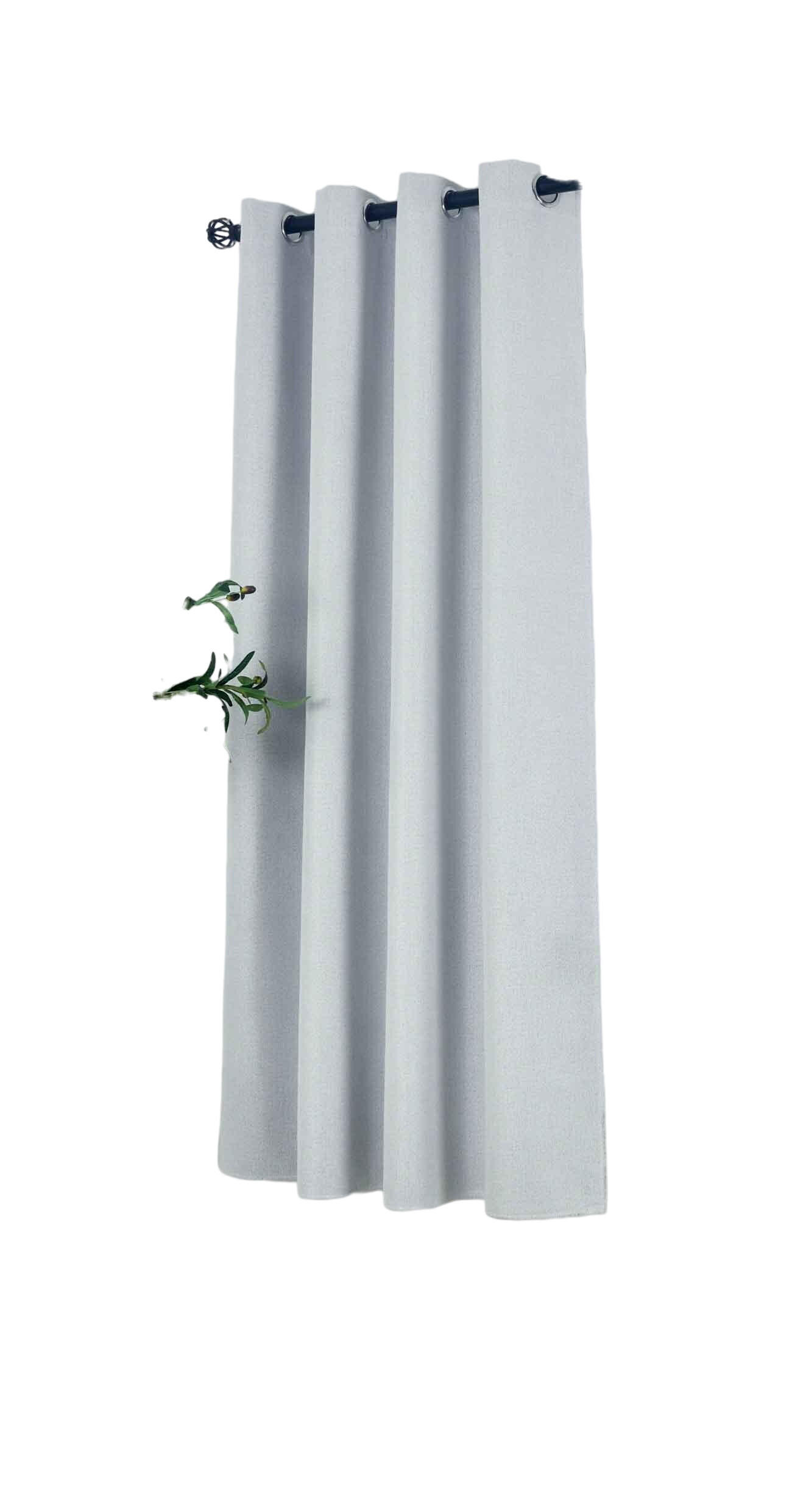 VORHANG MÜNCHEN DARK HxB 175x145 cm Stein - Hellgrau, Textil (145/175/175cm) - Gardinenbox