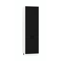 HOCHSCHRANK D60SŁ P/L - KENDRO - Hochwertiges Design Konzept - Schwarz/Weiß, Holz/Metall (60/213.3/56cm) - ROYAL24_MARKT
