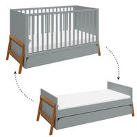 GITTERBETT 70/140 Grau - Grau, Holzwerkstoff (70/140cm) - Petits-meubles
