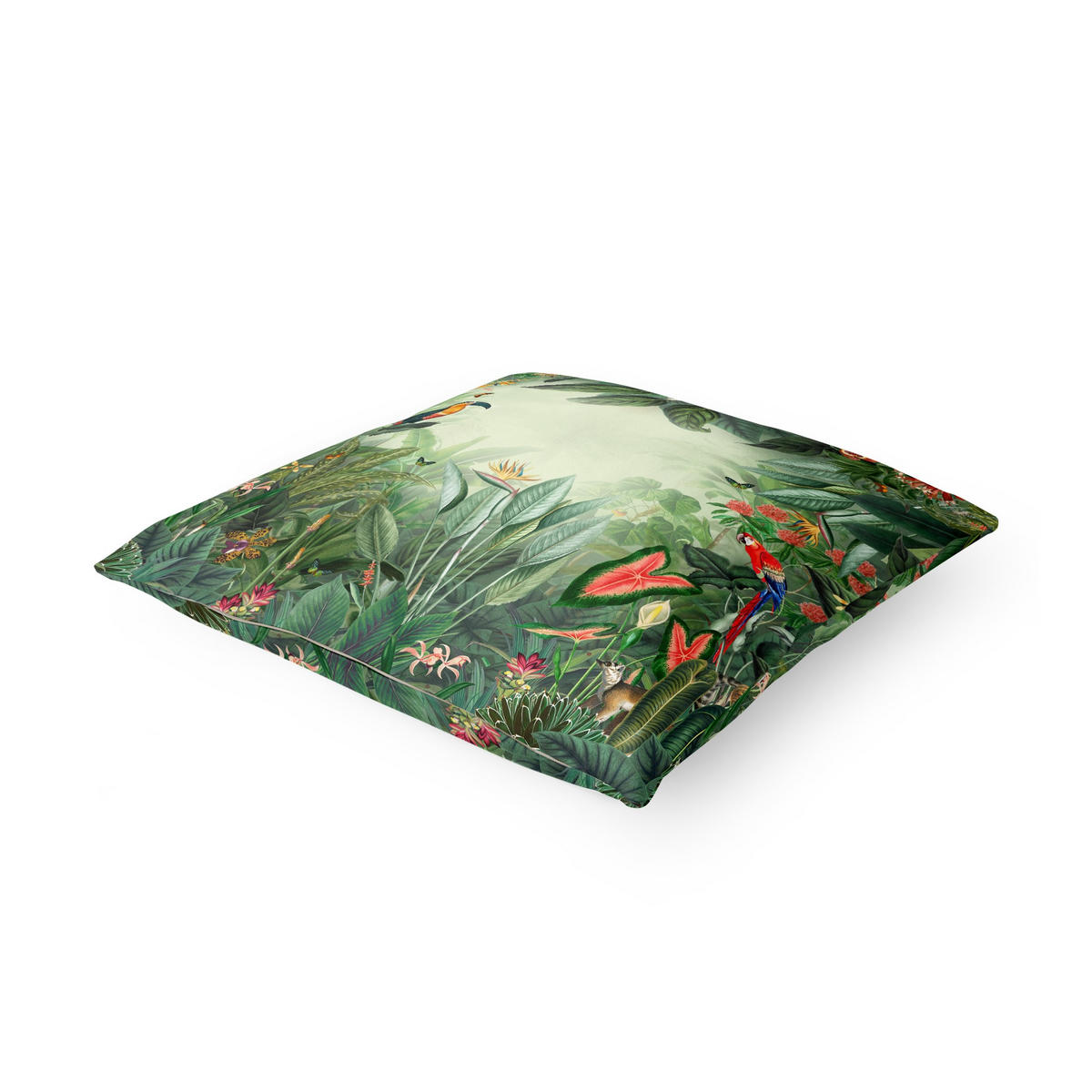 KISSENBEZUG Vintage Bunter Dschungel 40/40 cm - Multicolor, Textil (40/40cm) - Bilderwelten