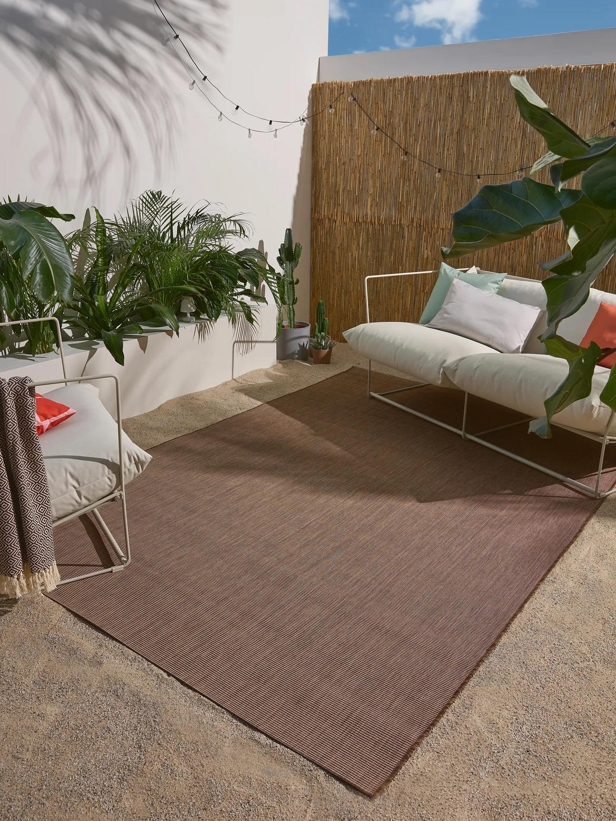 OUTDOORTEPPICH Metro Braun 80x150 cm - Braun, Textil (80/150cm) - benuta Nest