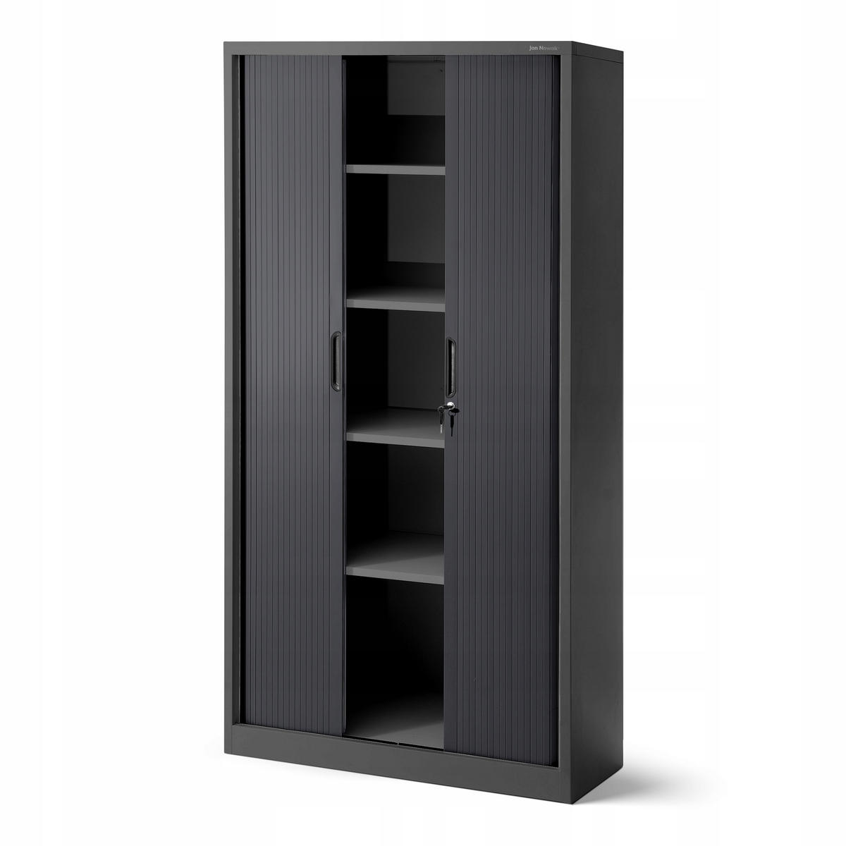 ROLLADENSCHRANK DAMIAN - Anthrazit, Metall (90/185/45cm) - Jan Nowak