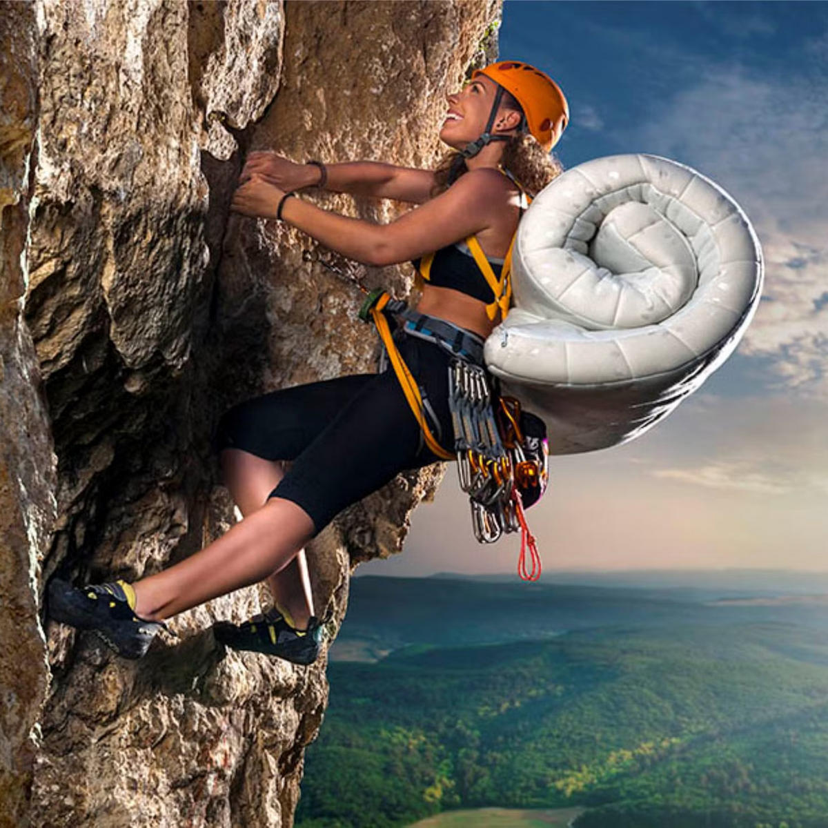 TOPPER Gel Latex 180x200 cm Höhe 8 cm – 7 Zonen, orthopädisch, atmungsaktiv - Weiß, Textil (180/200cm) - Letti Moderni