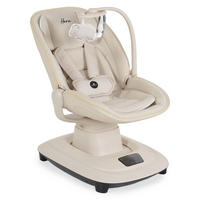 BABYWIPPE Hera beige App-Steuerung, 360° drehbar, Moskitonetz, 5-Punkt-Gurt, 5 Stufen - Beige, Metall - Cangaroo