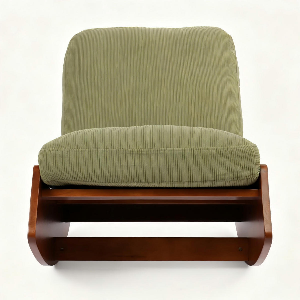 SCHAUKELSTUHL 89.9/62/71.9 cm Grün Cord - Grün, Textil (61.5/71.9/90cm) - Oxeza