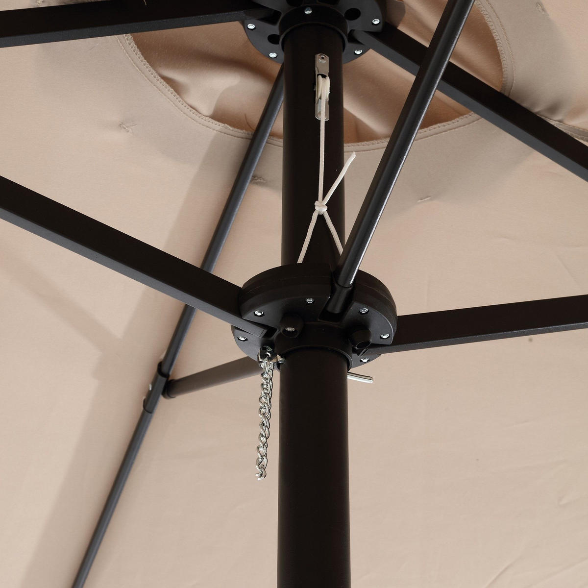 SONNENSCHIRM 453x267cm,Aluminium,Sonnenschutz,Khaki - Braun, Metall (453/267cm) - LVHOM