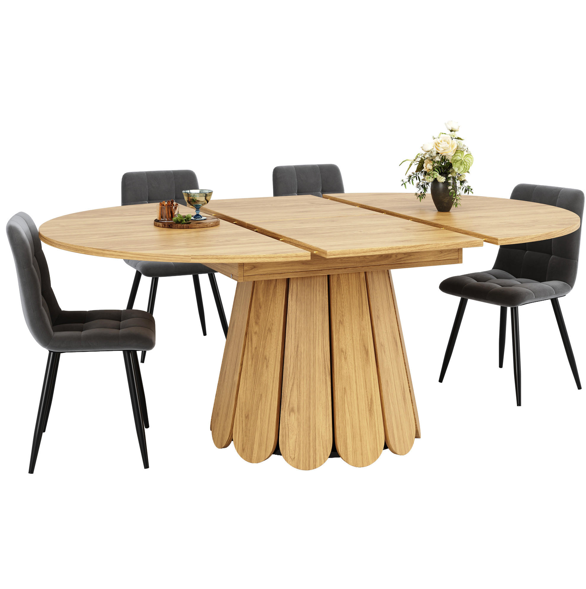 Meubliv Esstisch Braun 118x76x118 cm