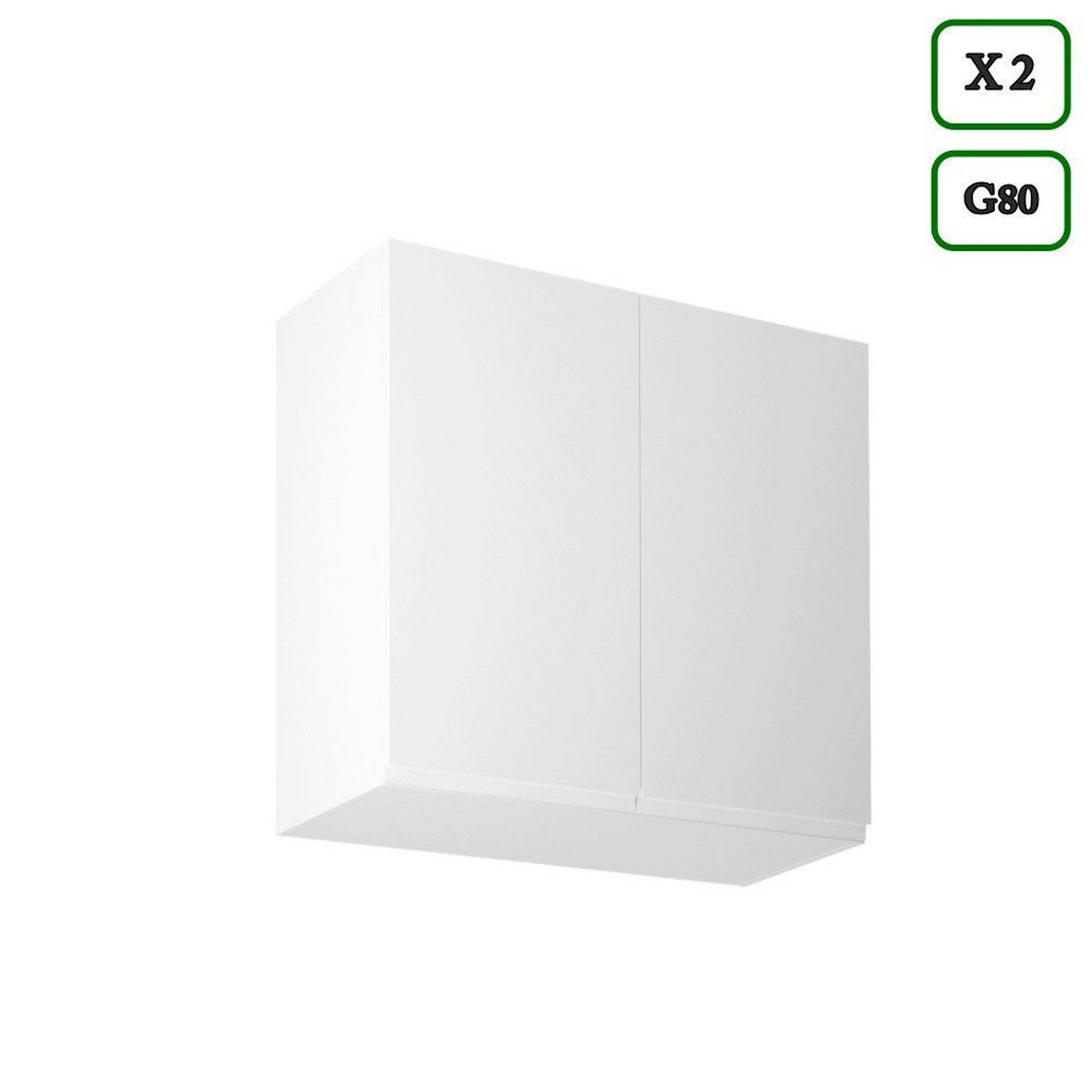 KÜCHENZEILE 320 cm – Aspen K91-M320 - in Weiß/Hochglanz - Weiß, Holzwerkstoff (320/212/60cm)