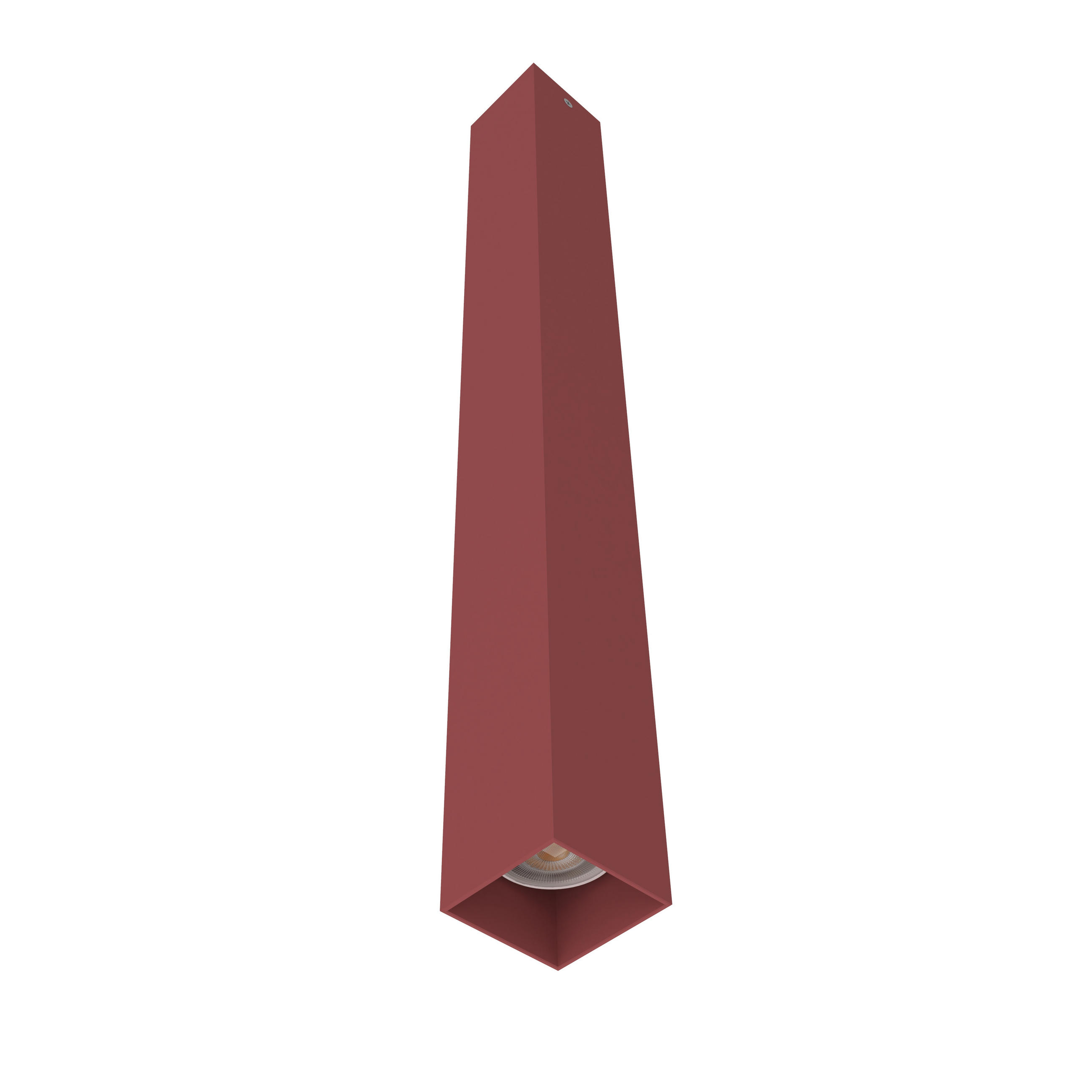 DECKENLEUCHTE Cube H60 - Rot, Metall (6/6/60cm) - Lumicom