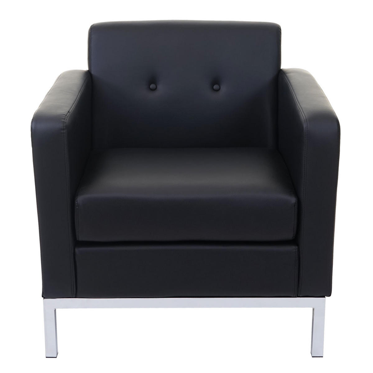 SESSEL ERWEITERBAR Schwarz - Schwarz, Textil (77/82/72cm) - MCW