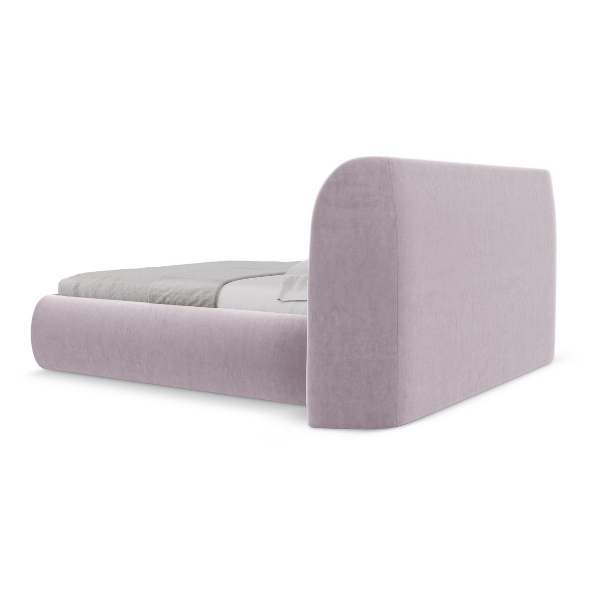 POLSTERBETT mit Bettkasten und Lattenrost 230x215 Violett - Lila/Flieder, Kunststoff/Textil (180/200cm) - LaMiaSofa