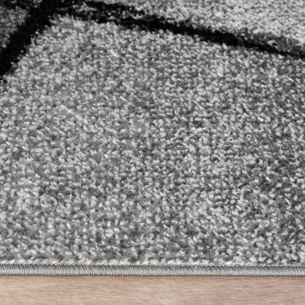 Thumbnail - Paco Home Kurzflorteppich, Grau, Textil, Rechteckig, 160x230 cm, strapazierfähig, für Fußbodenheizung geeignet, Teppiche...
