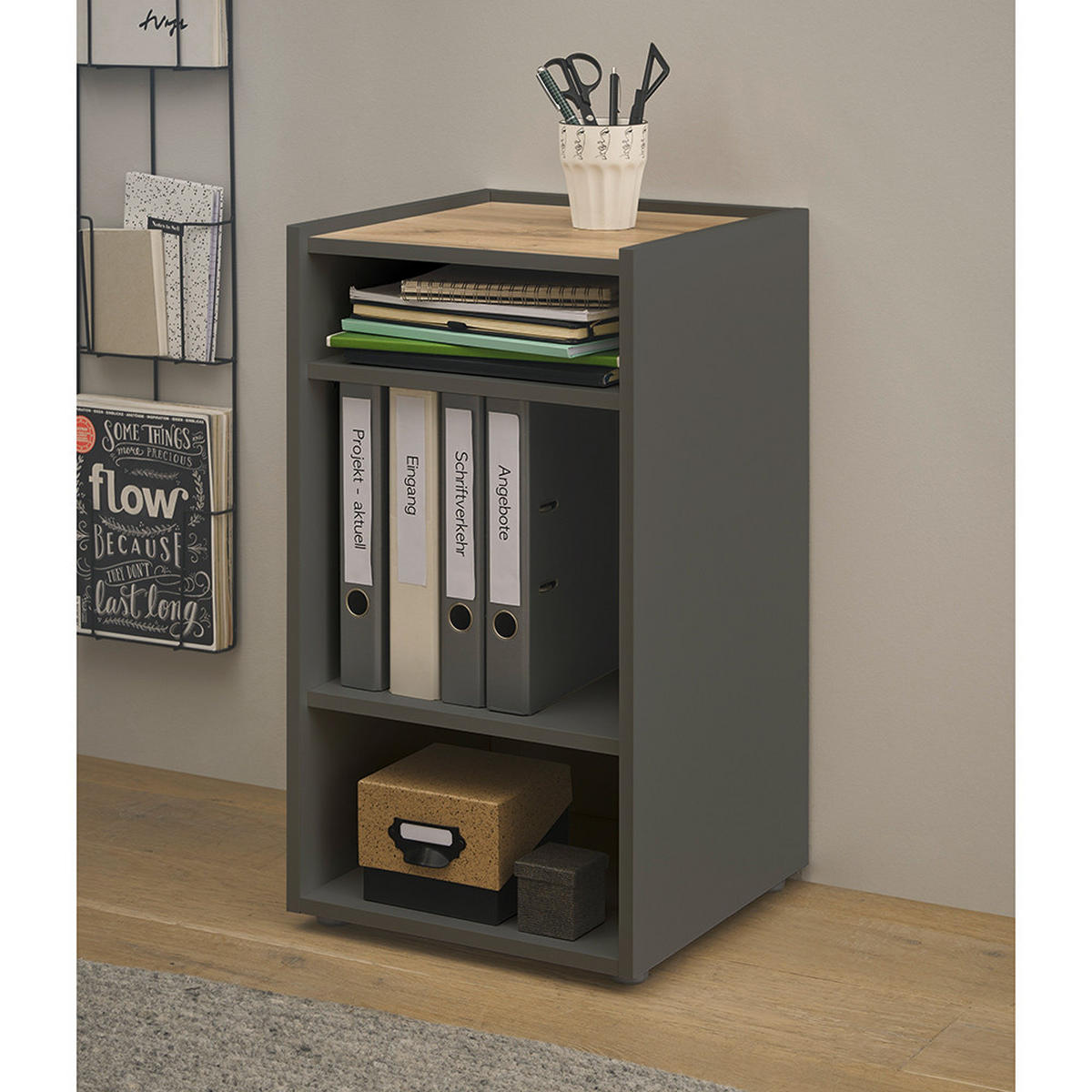 REGAL Crisp-61 - Anthrazit, Holzwerkstoff (40/70/40cm) - Lomado