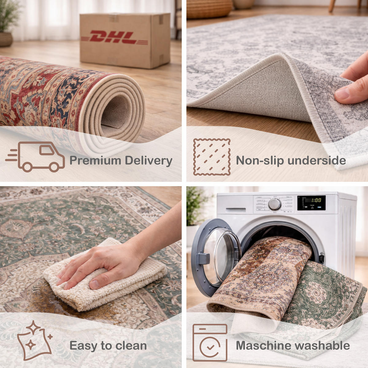 KURZFLORTEPPICH 200/280 cm Semer 427 - Beige, Textil (200/280cm) - Paco Home