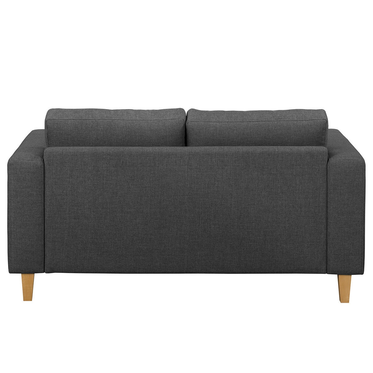 ECKSOFA - Dunkelgrau, Holz/Buchenholz (154/140cm) - home24
