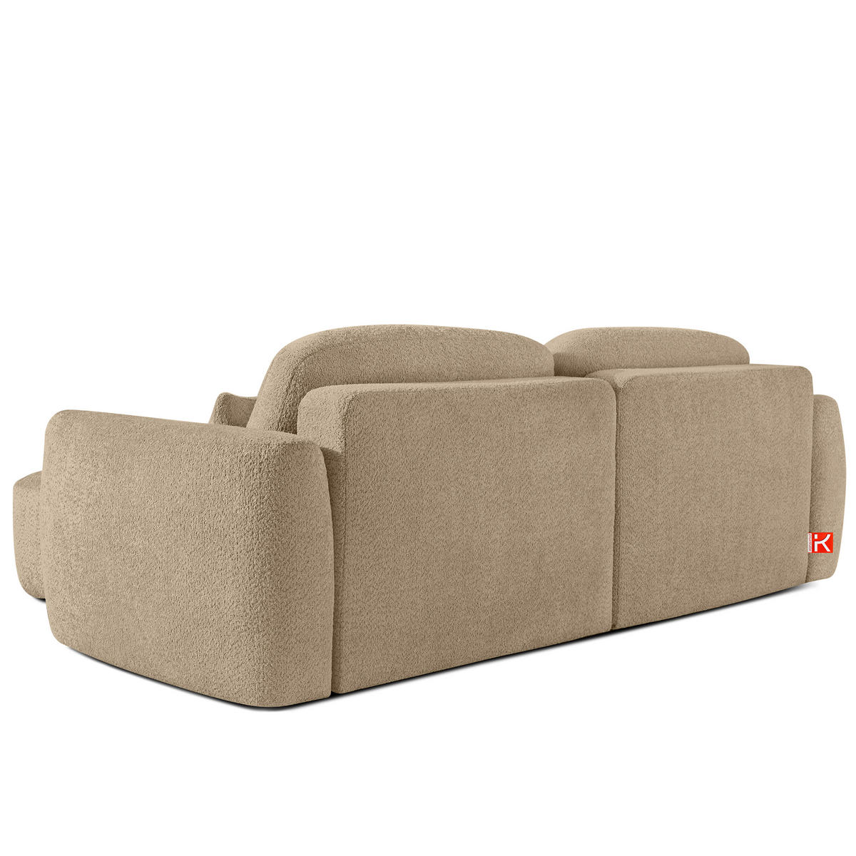 SITZGARNITUR ELOSA - Ecru, Holz/Textil (245/85/165cm) - KONSIMO®