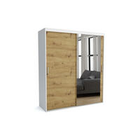 KLEIDERSCHRANK MAT A Braun 200x60x205 cm - Braun, Holzwerkstoff (200/205/60cm) - FURNLUX