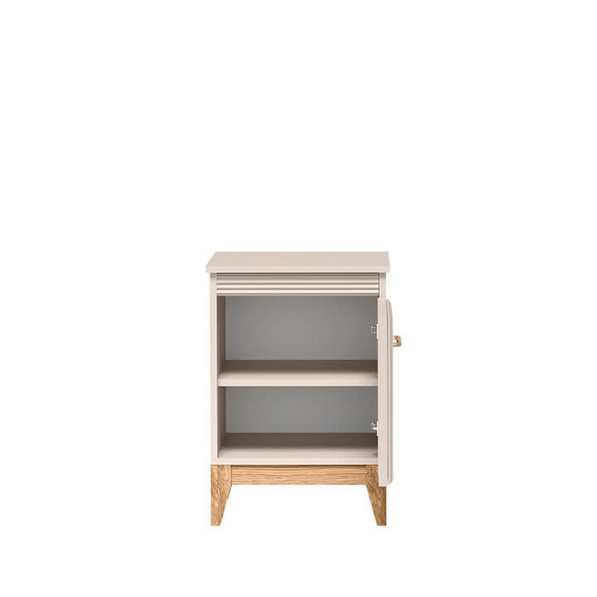 NACHTTISCH Windsor W-11 45 x 62 x 40,5 cm Kaschmir - Kaschmir/Eichefarben, Eichenholz/Holzwerkstoff (45/62/40.5cm) - Koseto