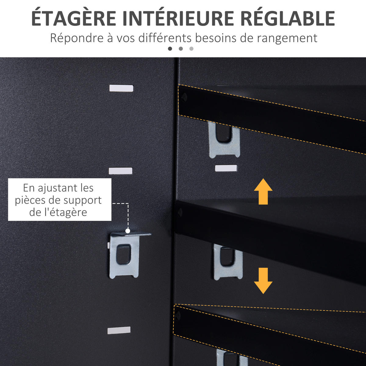 LOWBOARD DE-16098 119/40/63,5 cm Schwarz - Schwarz, Metall (119/63.5/40cm) - ComfortXL