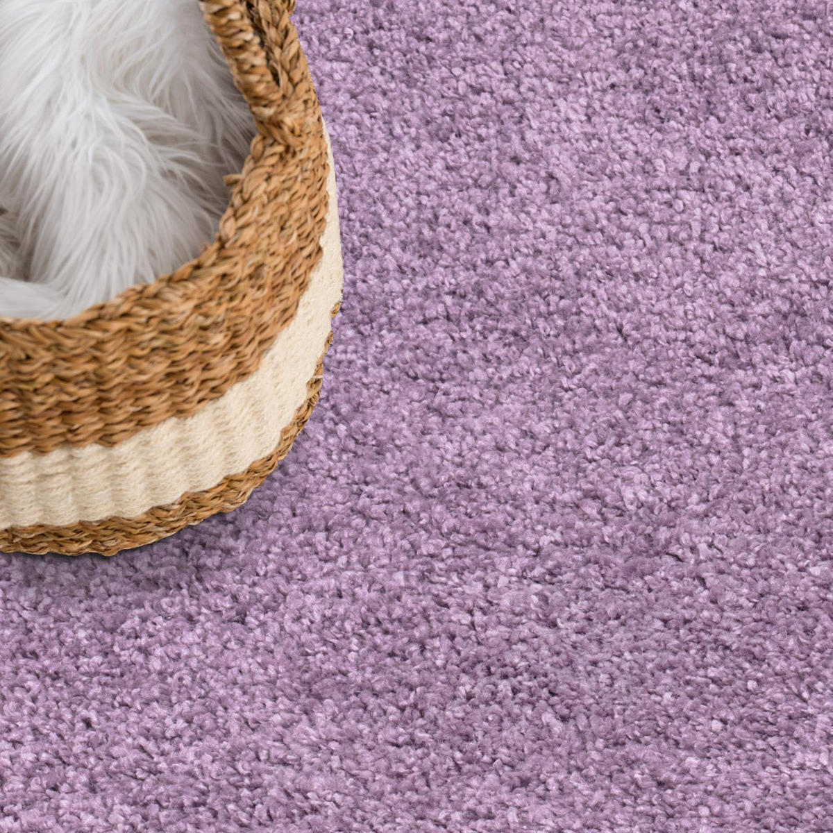 HOCHFLOR-TEPPICH City Shaggy 500 Lila 80x300 cm - Lila, Textil (80/300cm) - carpet city