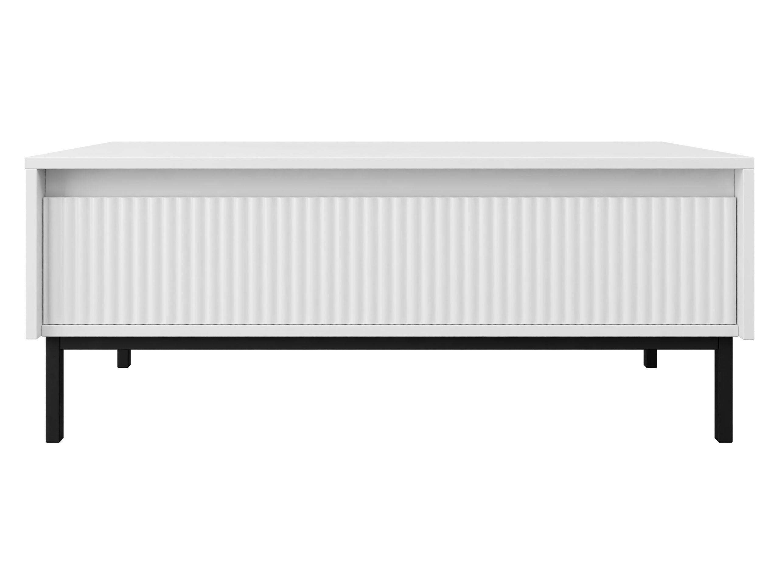 COUCHTISCH Ozmi 1SZ - Schwarz/Weiß, Holzwerkstoff/Metall (50/100/40cm) - MIRJAN24