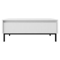 COUCHTISCH Ozmi 1SZ - Schwarz/Weiß, Holzwerkstoff/Metall (50/100/40cm) - MIRJAN24