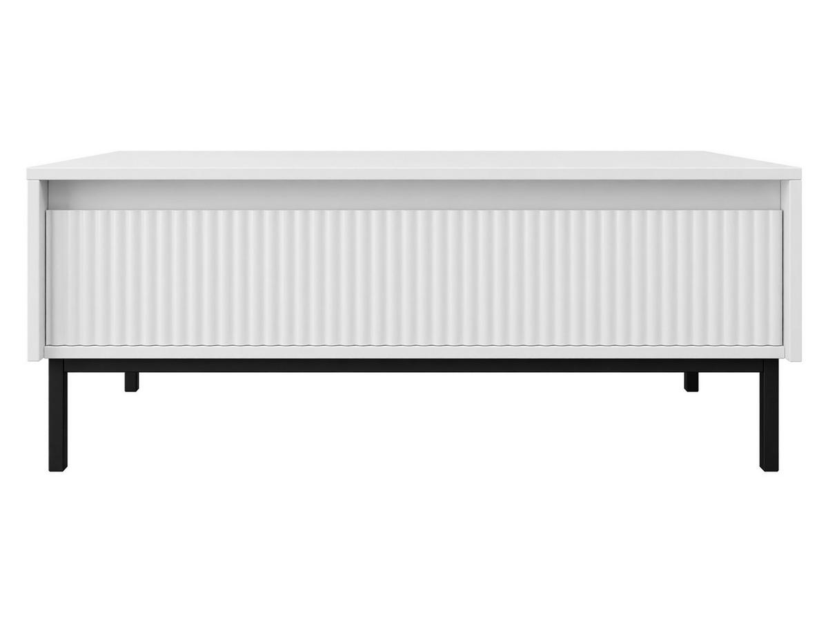 COUCHTISCH Ozmi 1SZ - Schwarz/Weiß, Holzwerkstoff/Metall (50/100/40cm) - MIRJAN24