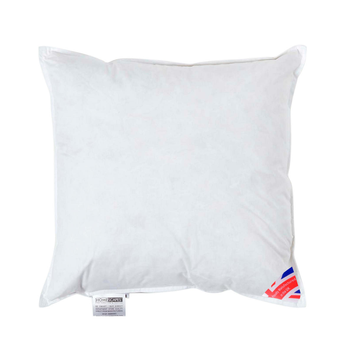 FÜLLKISSEN 45/45 cm – Enten-Daunen - Weiß, Textil (45/45cm) - Homescapes