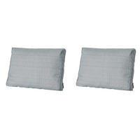 RÜCKENKISSEN Basic 40/60 cm 2er-Set - Grau, Textil (60/8/40cm) - Madison