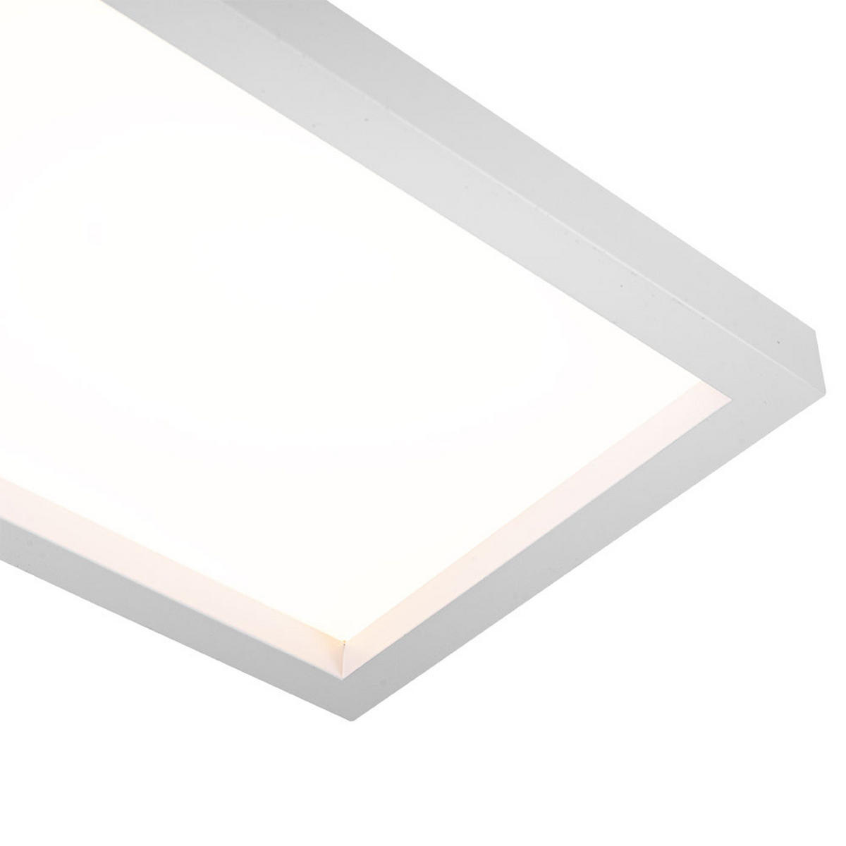 LED DECKENPANEL Weiß eckig - Weiß, Kunststoff (58.2/20.2/4.1cm) - Briloner