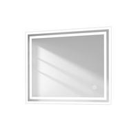 BADSPIEGEL mit Beleuchtung 60/50/3,5 cm - Weiß, Glas (50/3.5/60cm) - EMKE