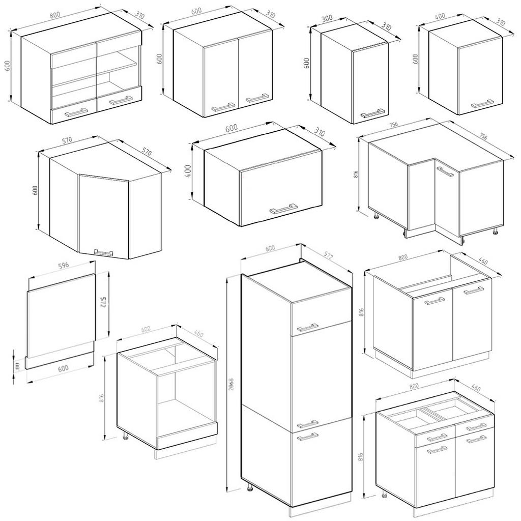 Thumbnail - Vicco Eckküche, Sonoma Eiche, Weiß, Holzwerkstoff, L-Form,Formgebogen, 287x81.6x46 cm, Küchen, Eckküchen, Eckküchen ohne...