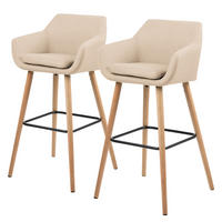 BARSTUHL - Eichefarben/Beige, Textil (55/101/54cm) - home24