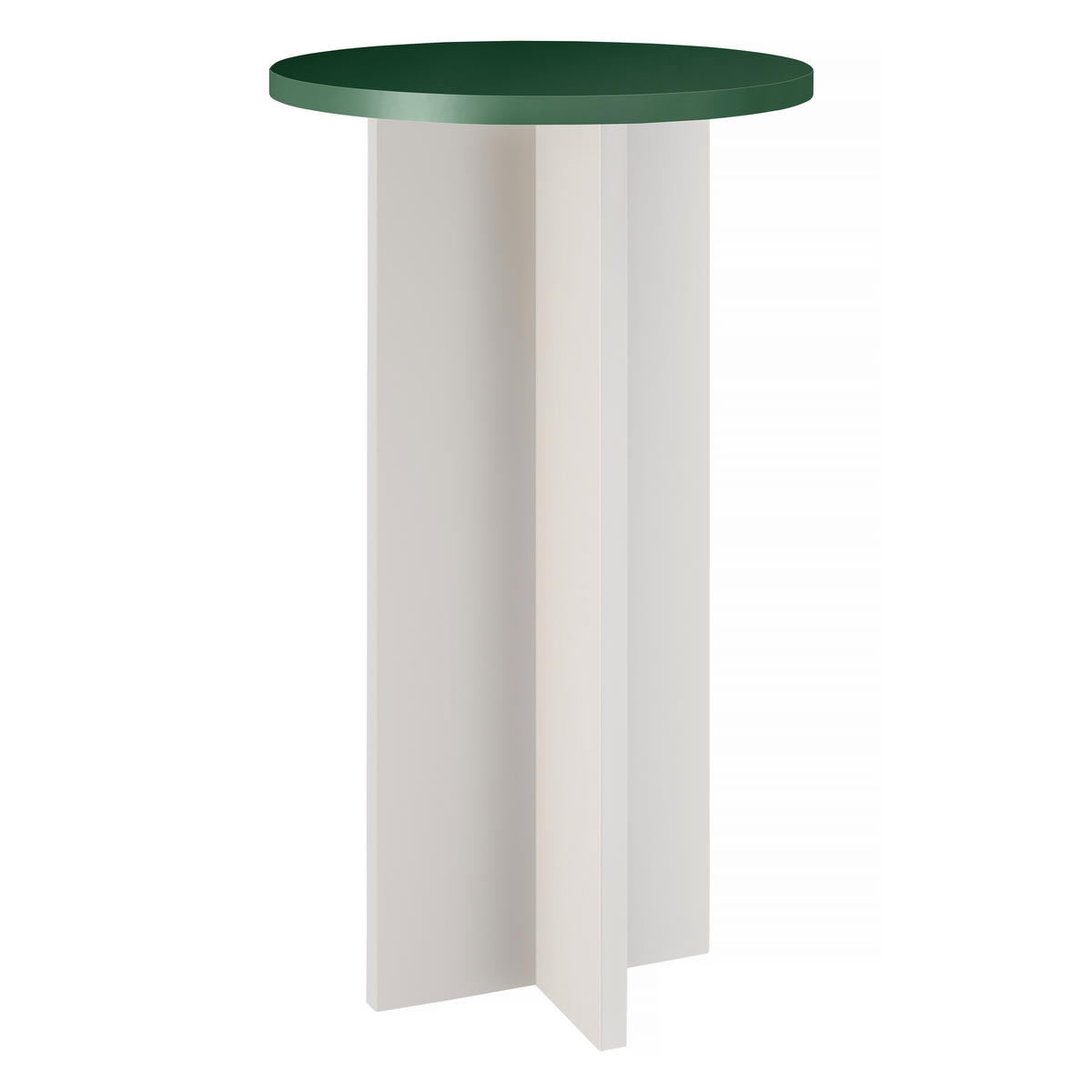 BARTISCH rund 60 cm Cedar und Taupe CHINCHIN - Beige, Holzwerkstoff (60/60/105cm) - RNT By Really Nice Things