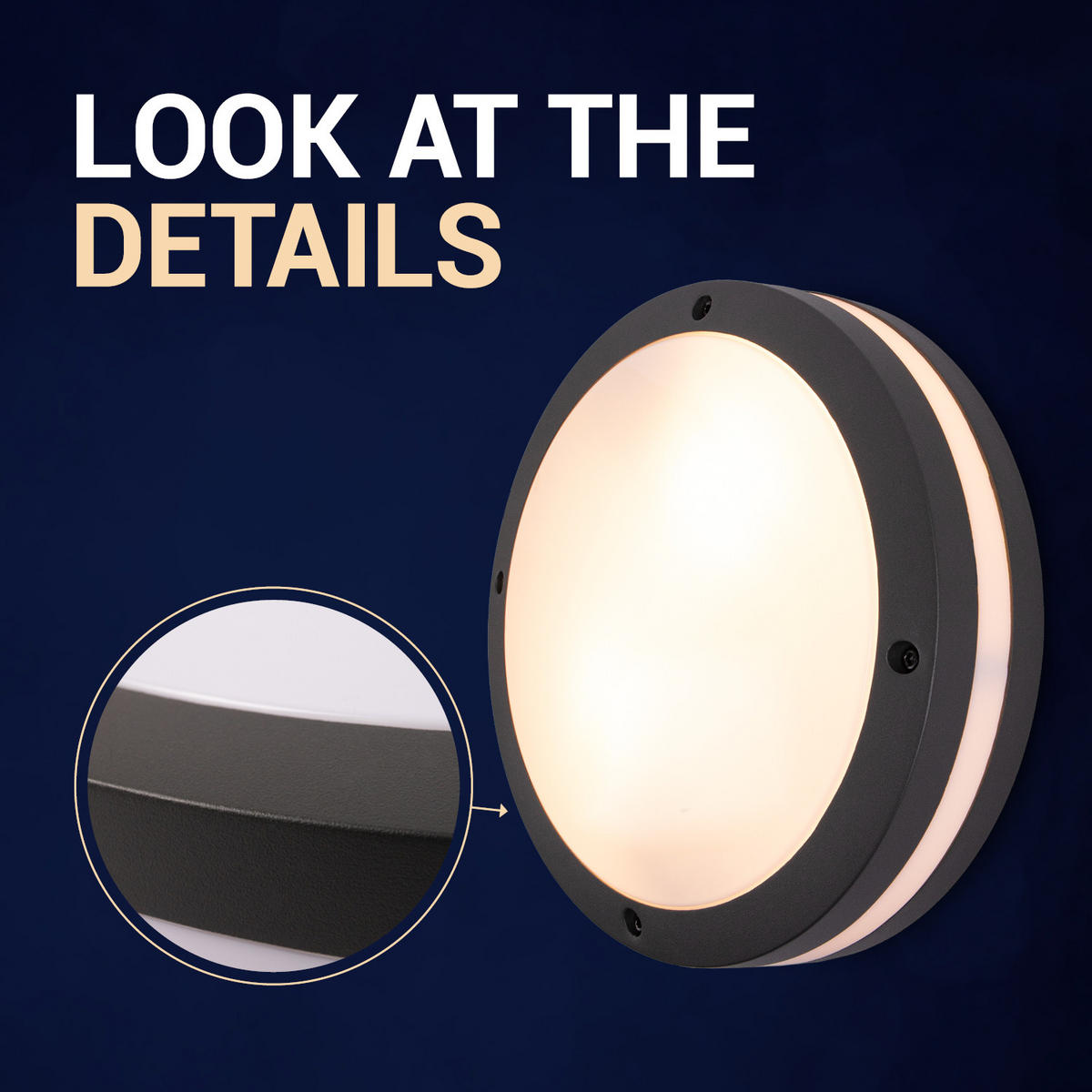 AUSSENLEUCHTE Carlota - Anthrazit, Metall (30/30/9cm) - Paco Home