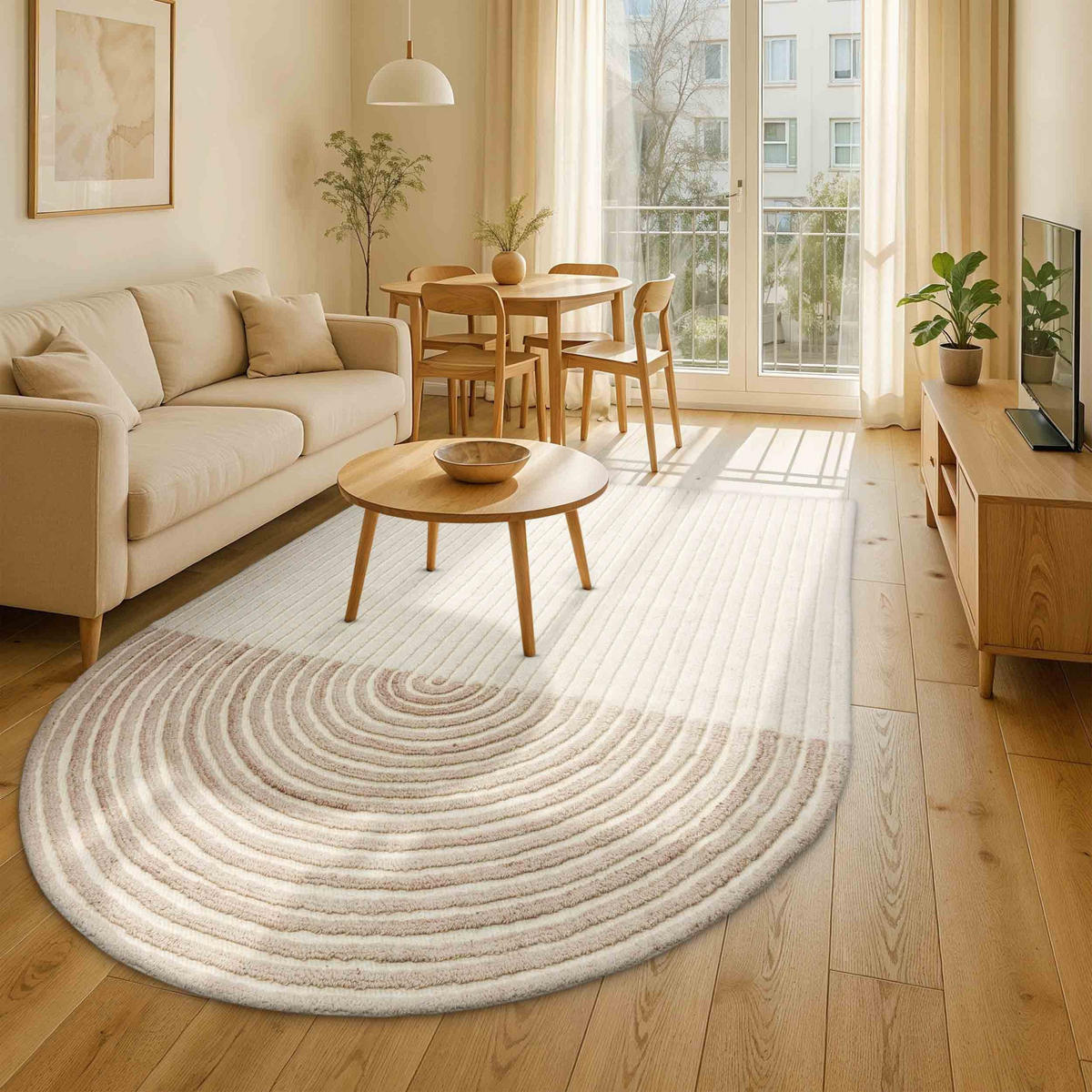KOBEREC s krátkym vlasom JAYLIN - prírodná farba, textil (60/110cm) - Schöner Wohnen