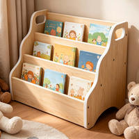 RAFT Natural MDF 3 compartimente - maro deschis, compozit lemnos (51/31/28cm) - Relaxdays