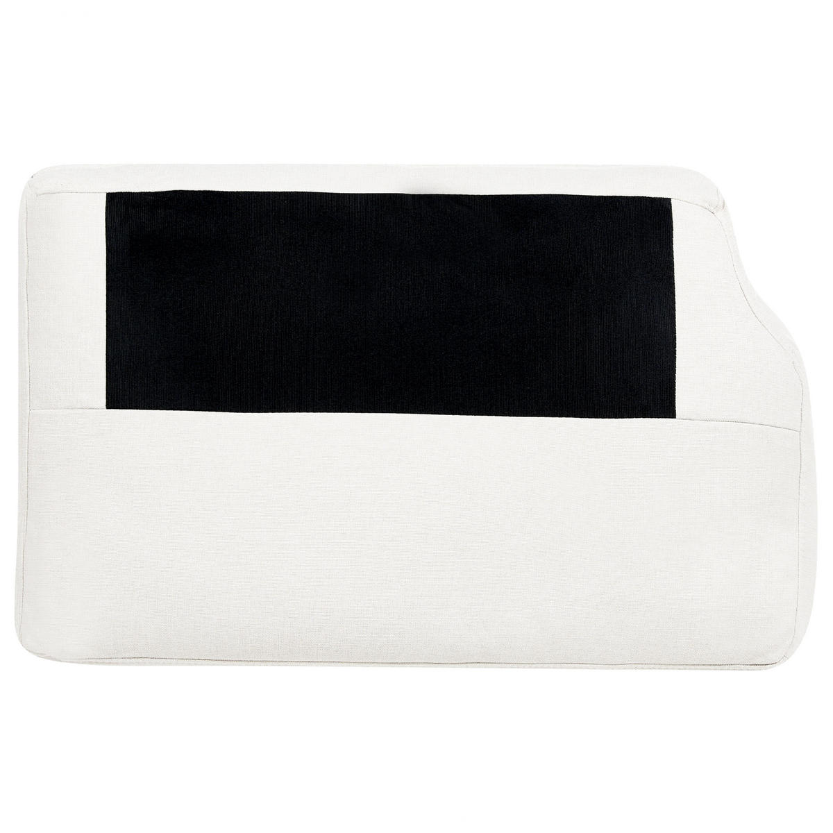 2-SITZER-SOFA cremeweiß Ginnerup - Dunkelbraun/Weiß, Textil (154/84/76cm) - Beliani