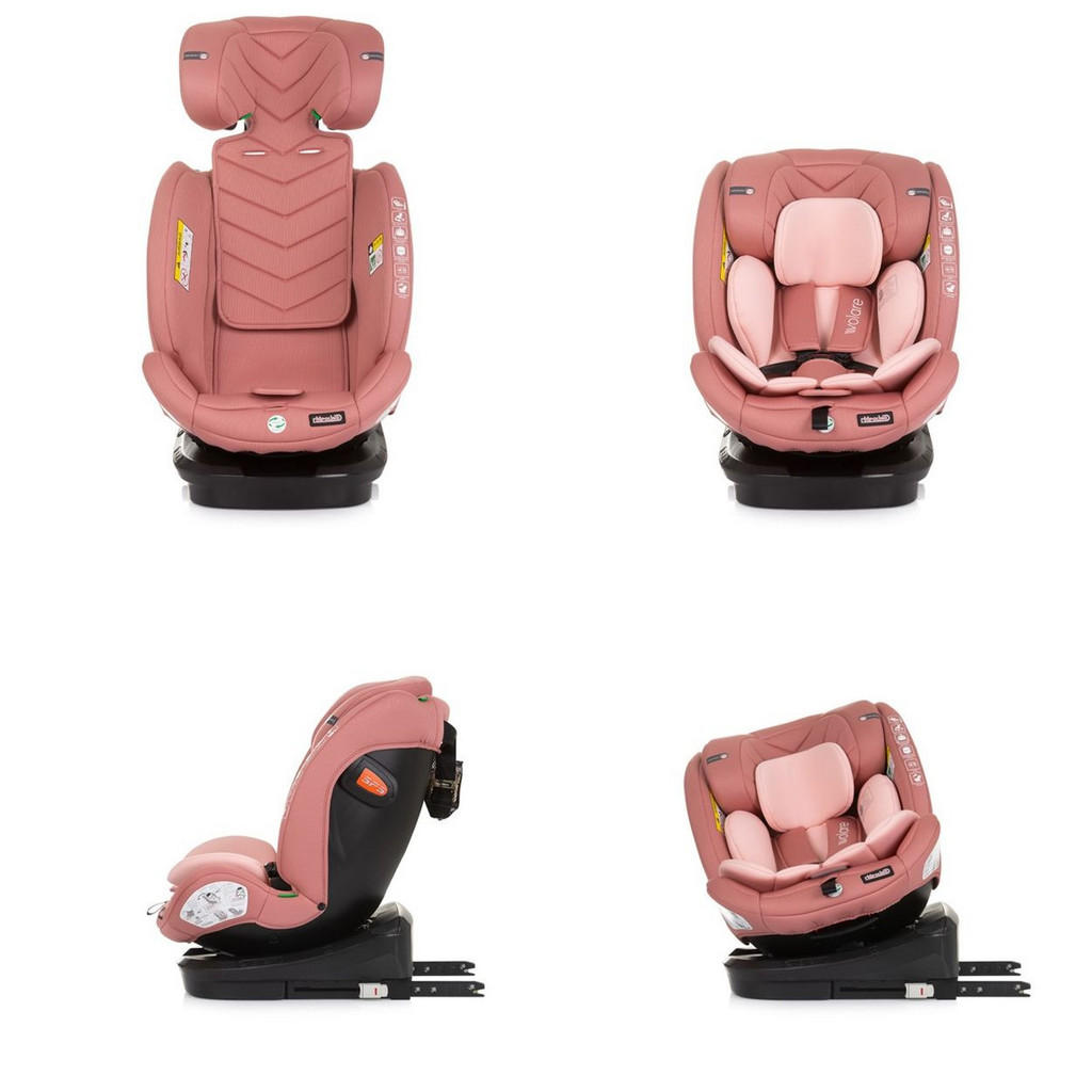Thumbnail - Chipolino Kindersitz, Rosa, Kunststoff, 46x78x42 cm, mädchen, kinder, Baby on Tour, Kindersitze, Reboarder Kindersitze