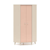 KLEIDERSCHRANK – 80 cm – Mevel – Rosa - Rosa, Holzwerkstoff (80/190/80cm) - hi-markt