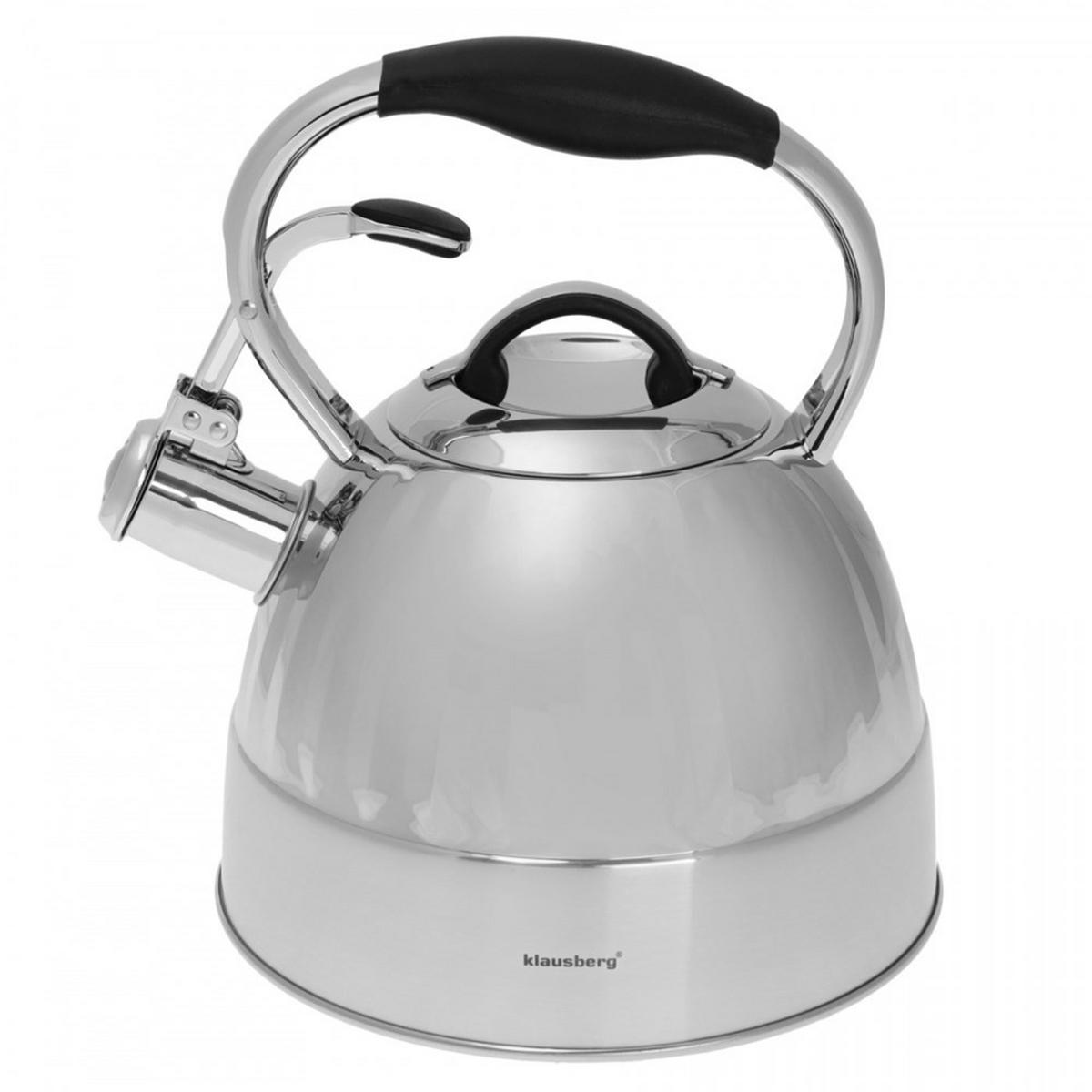 WASSERKESSEL Silber 20/20/26 cm KB7479 - Silberfarben, Metall (20cm) - Klausberg 