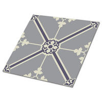 FLIESENAUFKLEBER 9 Stück 30x30 cm selbstklebend Gerichtsmuster - Grau, Textil (30/1.6/30cm) - TULUP