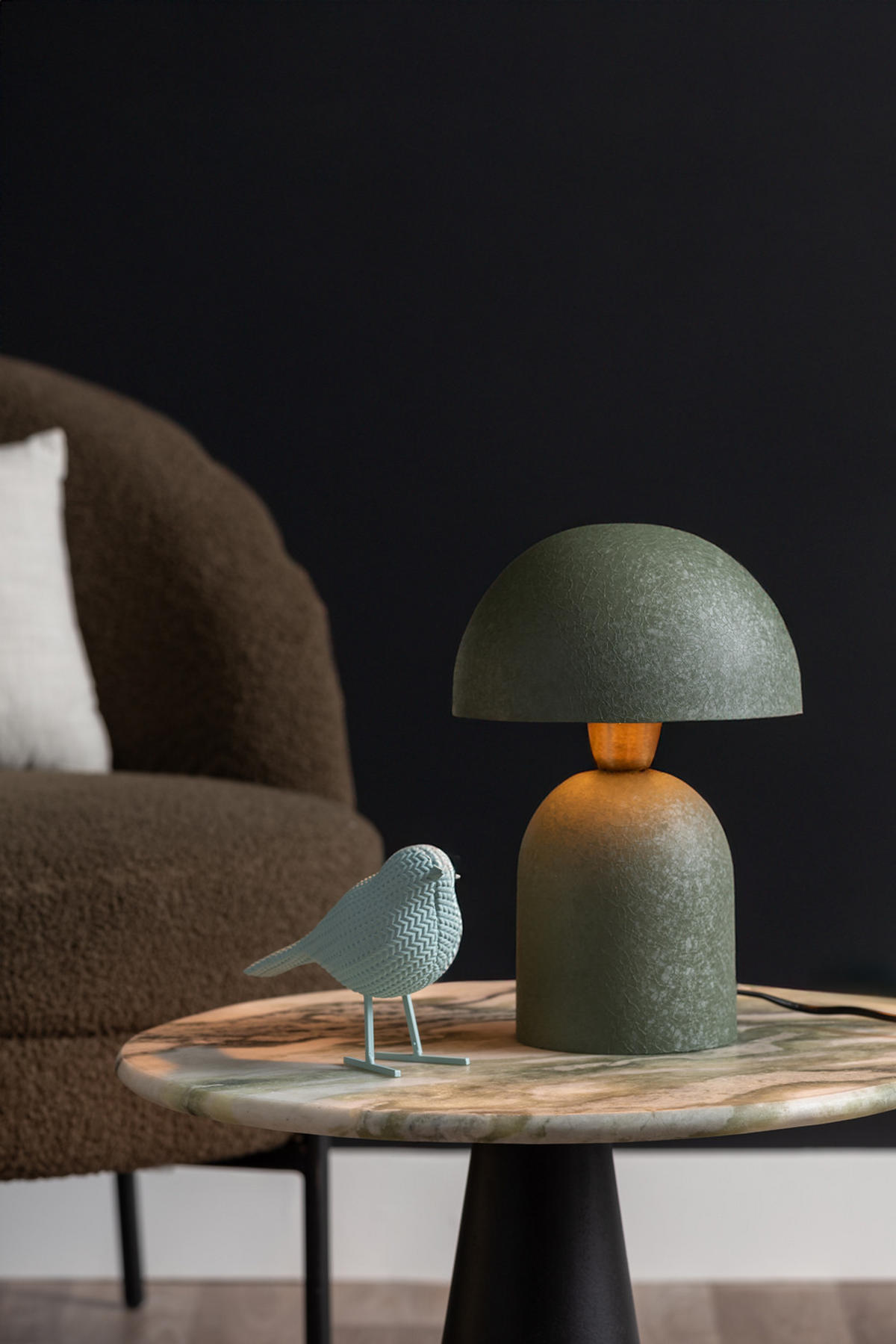 TISCHLAMPE Boaz 21/21/30 cm - Grün, Metall (21/21/30cm) - Leitmotiv