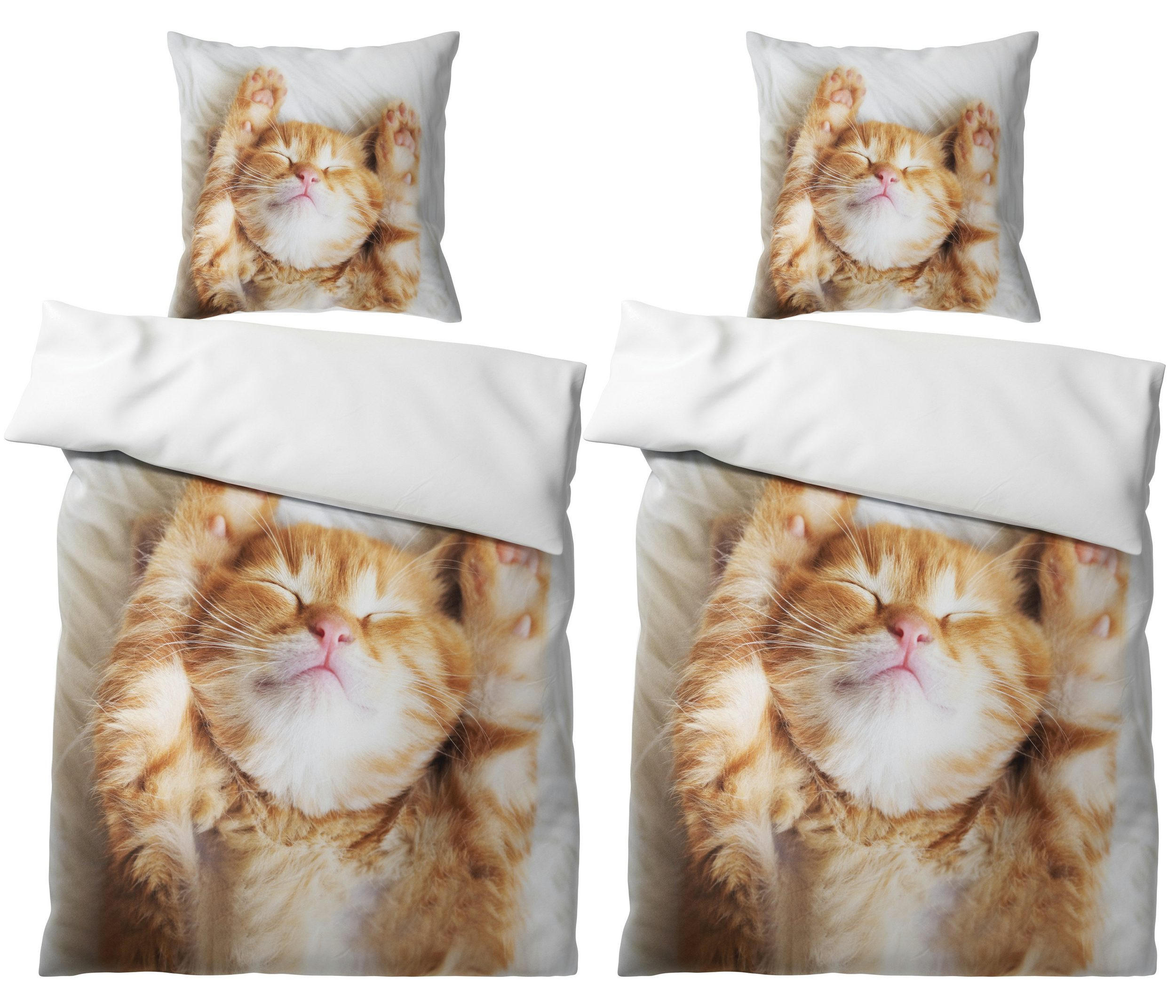 BETTWÄSCHE 4-teilig Lilly - Creme, Naturmaterialien (135/200cm) - Sanilo