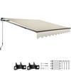 GELENKARMMARKISE Ornella,inkl. Wandhalterung,beige - Beige, Kunststoff (250/41/200cm) - tectake