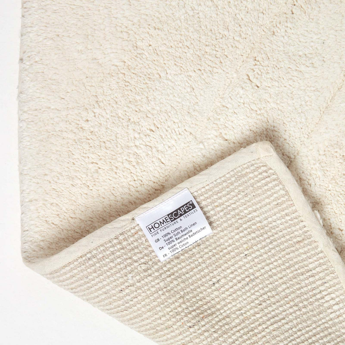 HOCHFLOR-TEPPICH Union Jack 90/150 cm - Creme, Textil (90/150cm) - Homescapes