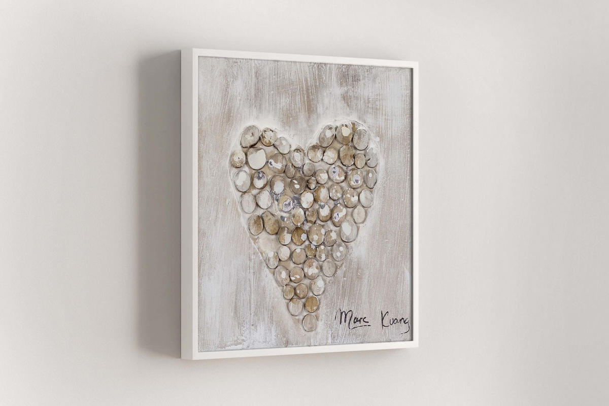 OLEJOMALBA 30/30 cm, Zvířata - hnědá, dřevo/textil (30/30cm) - KUNSTLOFT