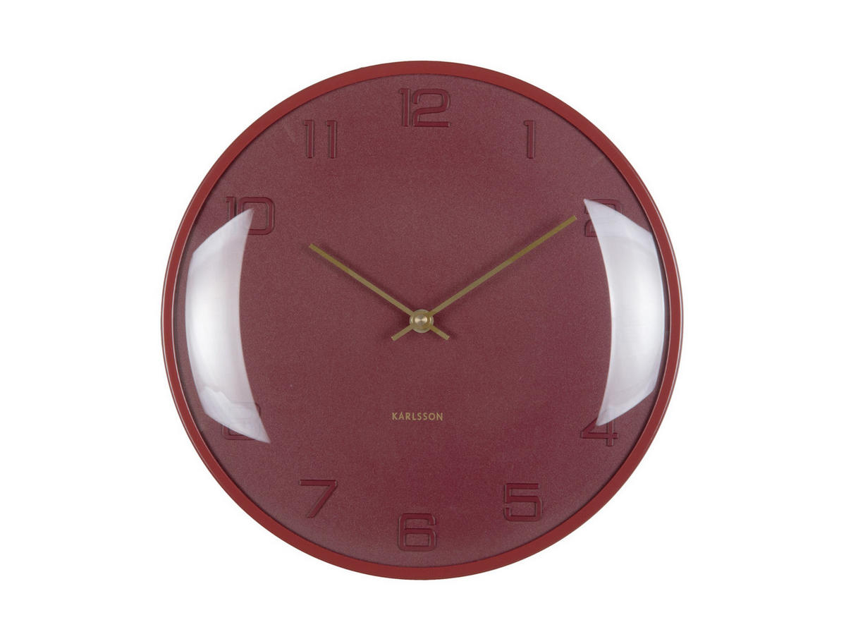 WANDUHR Fuerte Dome Rot 30.5/3/30.5 cm - Rot, Metall (3/30.5/30.5cm) - Karlsson