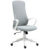 BÜROSTUHL, PC Stuhl, Stretchstoff, Hellgrau - Hellgrau, Textil (56/119.5/62cm) - Vinsetto