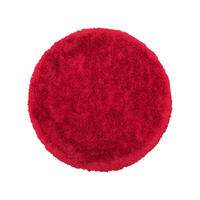 SHAGGY-TEPPICH Cide 140/140 cm - Rot, Kunststoff (140/140cm) - Beliani